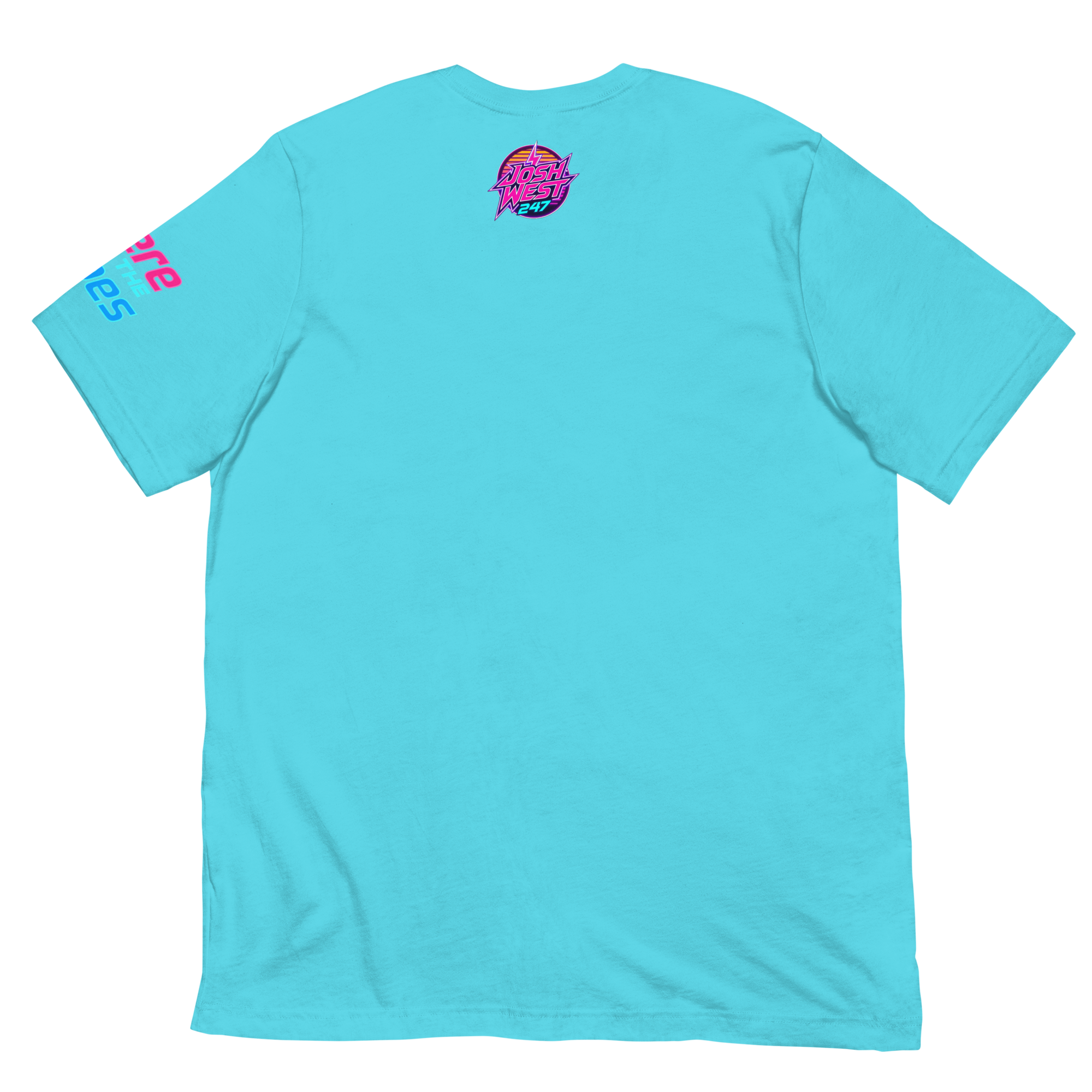 Rad Adventure Plaid T-Shirt - "Nightrun" (Cyan Blue)